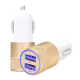 Universell Billaddare Dubbel USB 2.1A med LED-Ljus