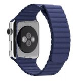 Apple Watch Band in Leather Imitation - Blue