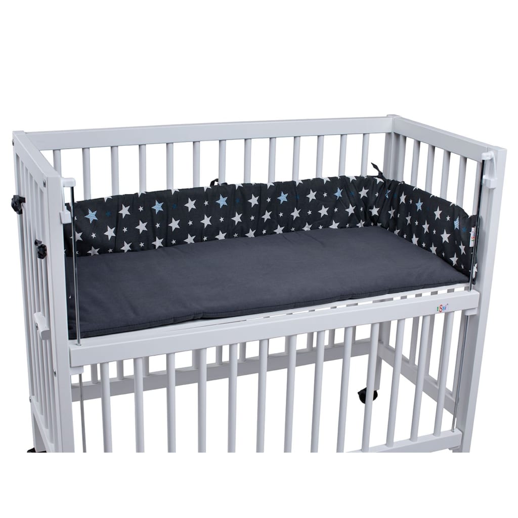 Nido Intarsiato Per Culla Da Letto Sophie Antracite Con Stelle TiSsi 8 width=274