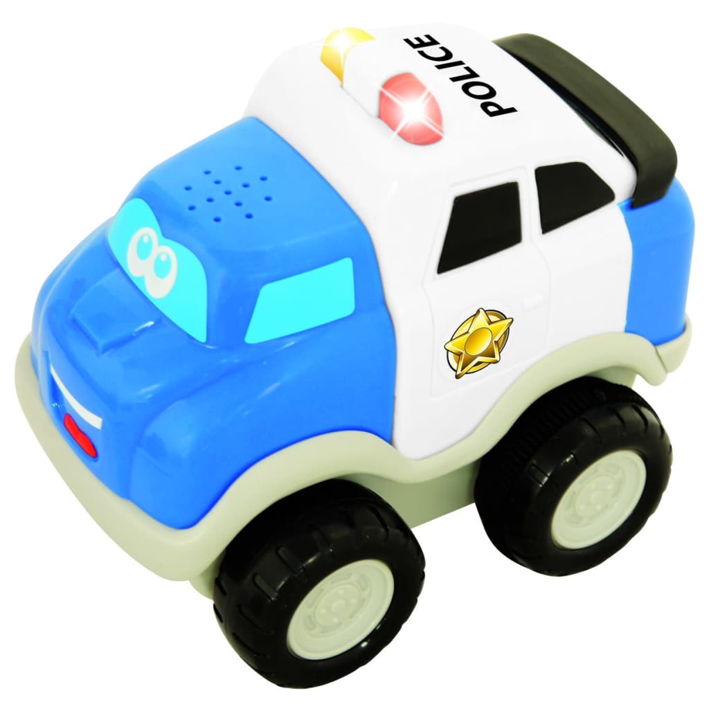 Kiddieland politieauto met licht en geluid 12 cm blauw