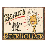 Metalen Retro Bord Eye of the Beerholder