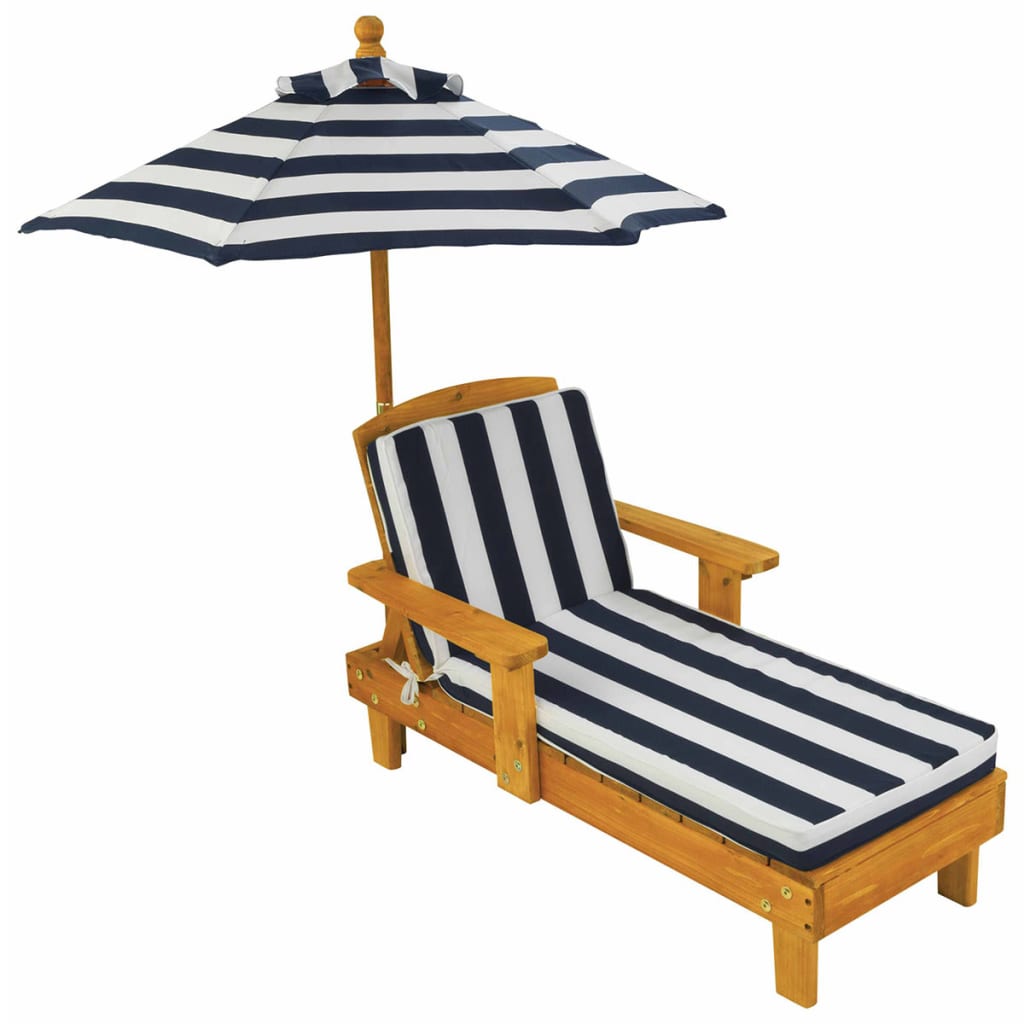 KidKraft Kinderligbed set marineblauw hout 3-delig 00105