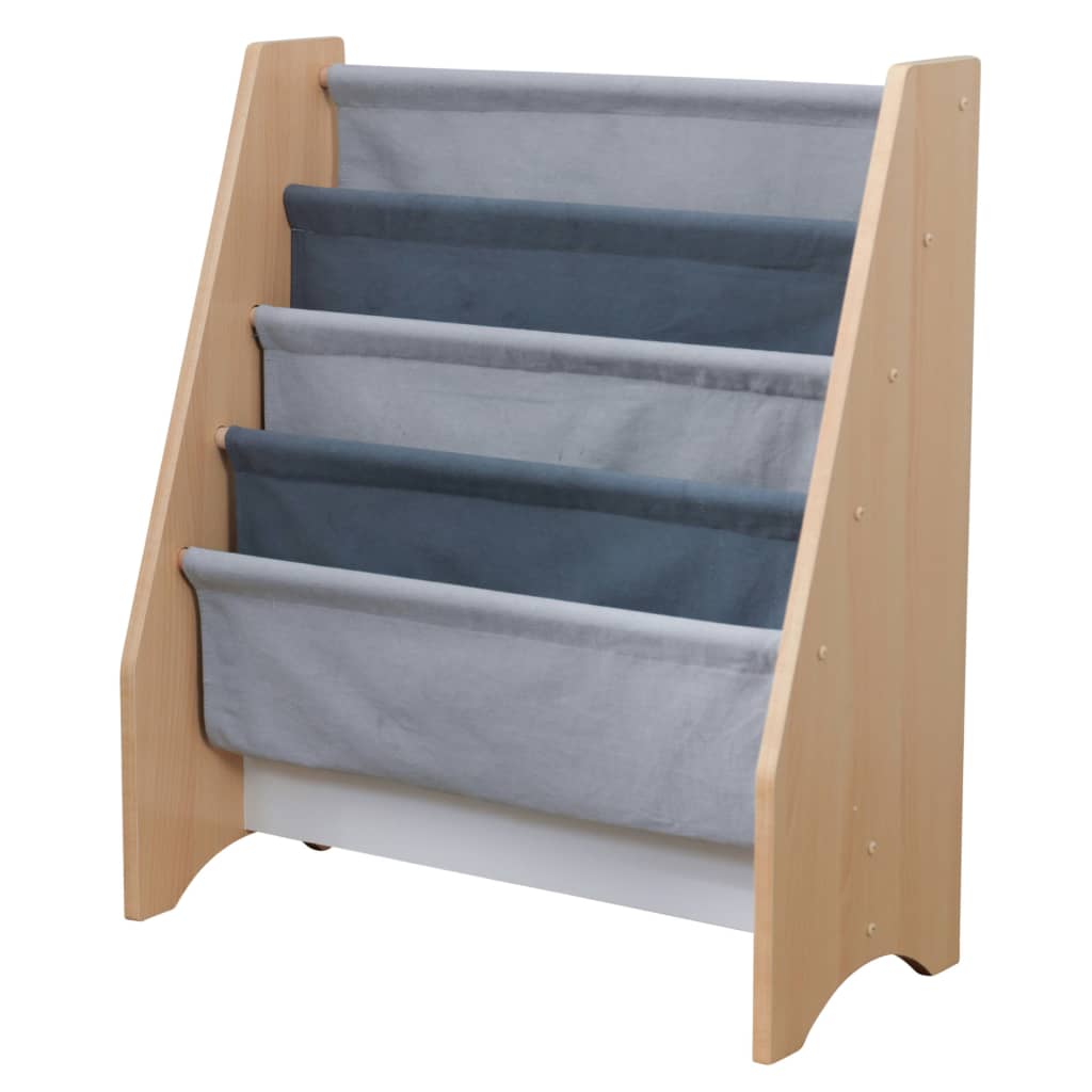 

KidKraft Kinderboekenrek 61,47x29,72x71,37 cm grijs en naturel