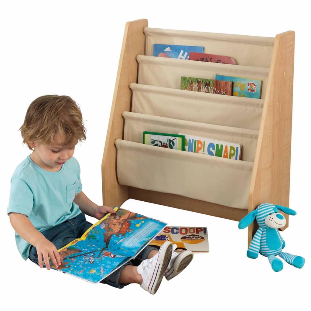 

KidKraft Kinder boekenrek met hangvakken bruin 61x29,9x71,1 cm 14221