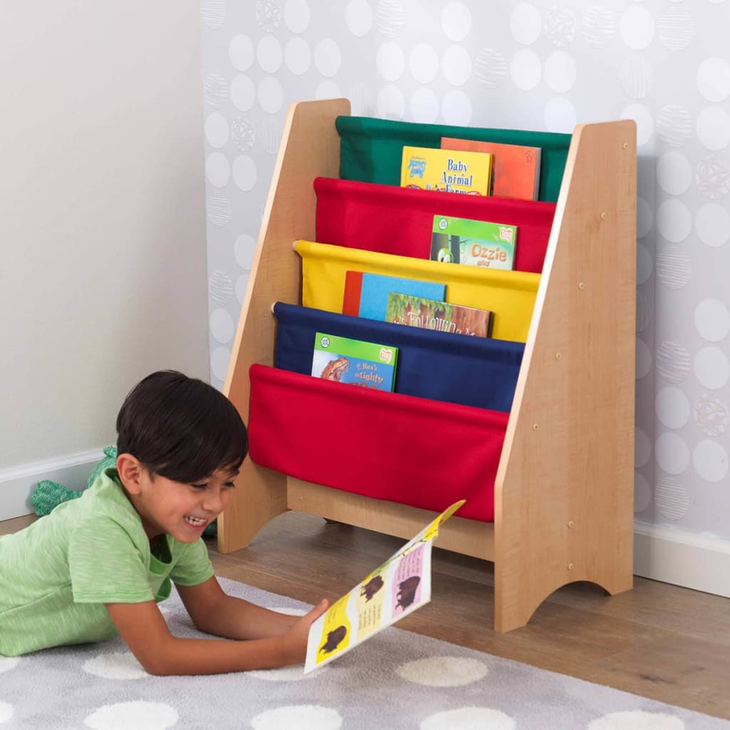 VidaXL - KidKraft Kinder boekenrek+hangvakken meerkleurig 61x29,9x71,1 cm 14226