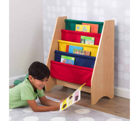 KidKraft Kinder boekenrek+hangvakken meerkleurig 61x29,9x71,1 cm 14226