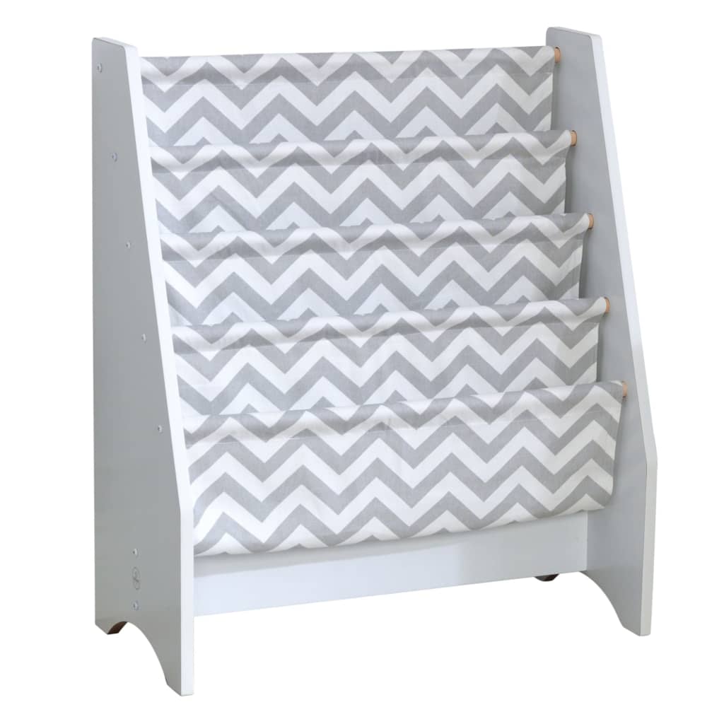 

KidKraft Kinderboekenrek 60,96 x 29,85 x 71,12 cm grijs en wit