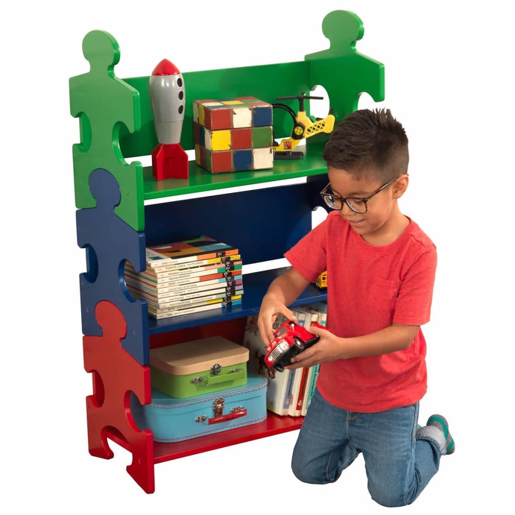 

KidKraft Kinder boekenkast puzzel meerkleurig 62,7x29,5x97,2 cm 14400