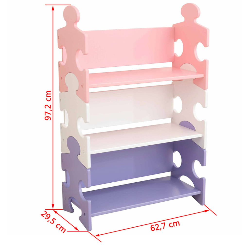 

KidKraft Kinder boekenkast puzzel meerkleurig 62,7x29,5x97,2 cm 14415
