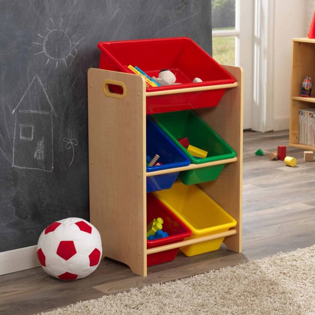 

KidKraft Speelgoed opbergmeubel 5 bakken bruin 42,6x29,9x74,3 cm 15472