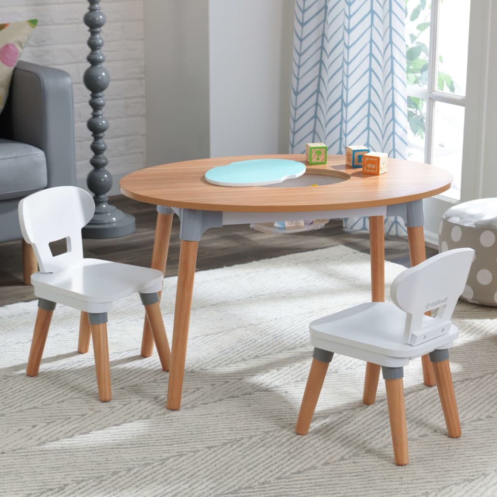 

KidKraft Peutertafel met 2 stoelen Mid-Century Modern