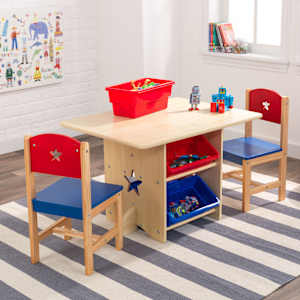 KidKraft Σετ Τραπέζι και 2 Καρέκλες Σχέδιο Αστεριού