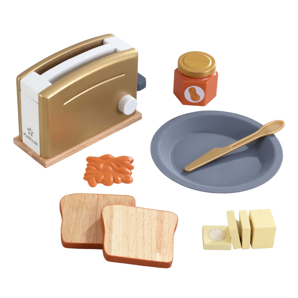 

KidKraft 11-delige Broodroosterset Modern Metallics