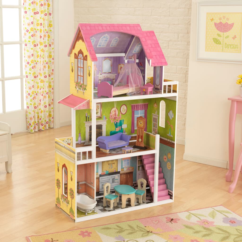 

KidKraft Poppenhuis met 3 etages Florence 70,1x32,5x127 cm 65850