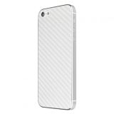 Kolfiber komplet Body Guard iPhone 5 5s Vit