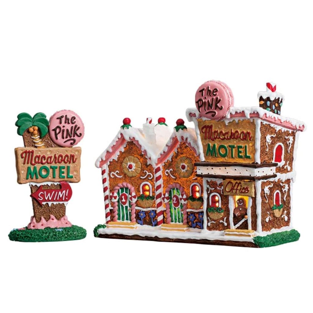 Peragashop The pink macaroon motel set of 2 b/o 4.5v