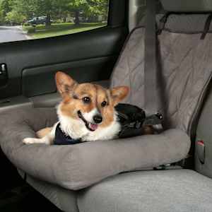 Happy Ride Κρεβάτι Σκύλου Car Cuddler Γκρι Μικρό