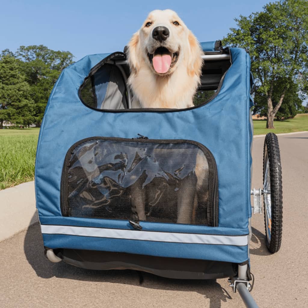 Rimorchio da bici per cani in alluminio Happy Ride
