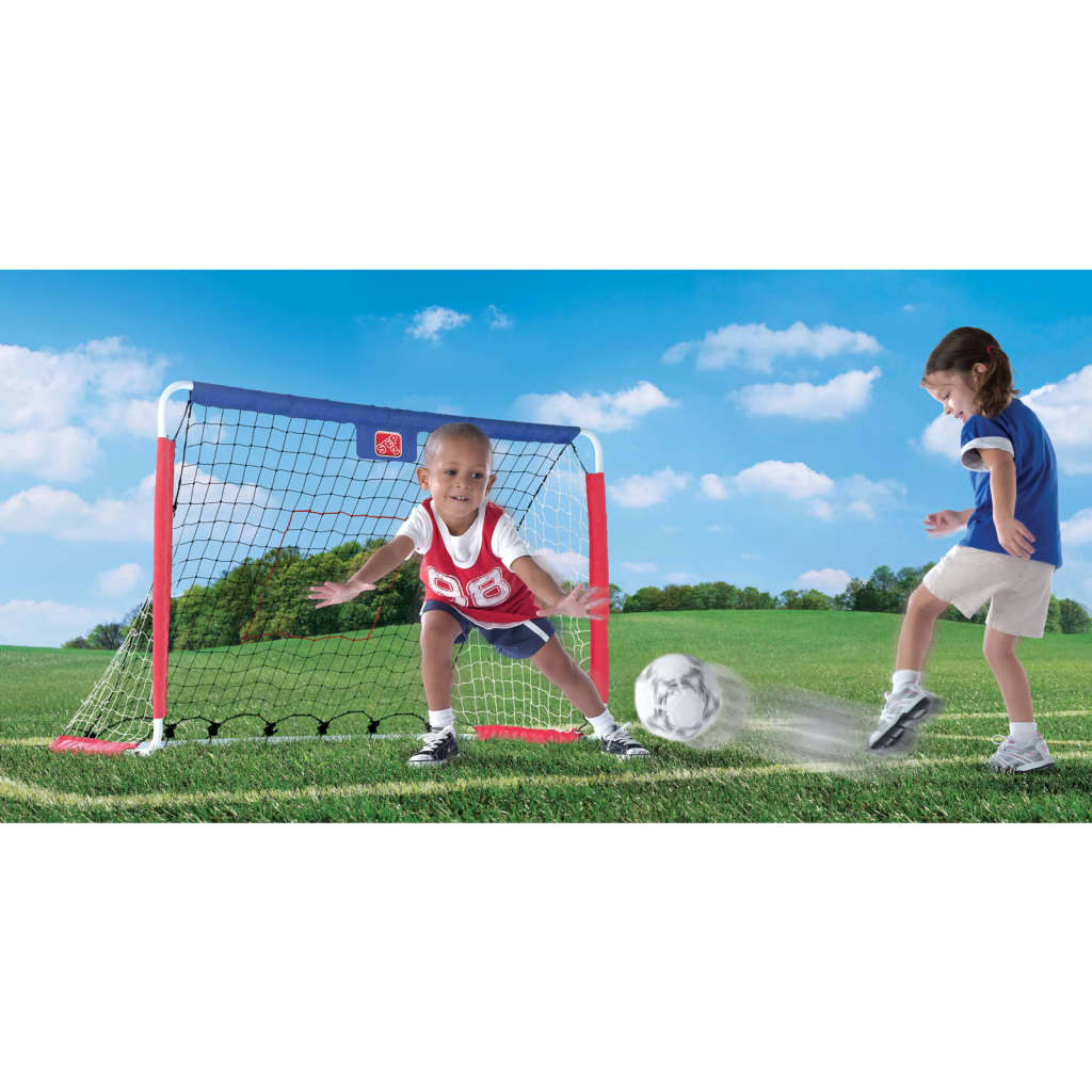 Step 2 2-in-1 Kickback-Fußballtor und Spielfeld für Kinder