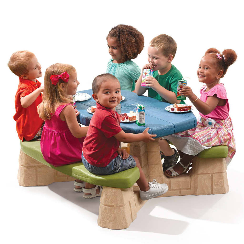 

Step2 Picknicktafel met parasol Aqua