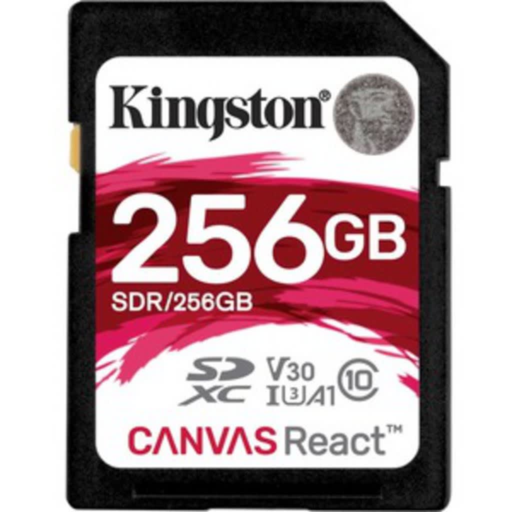 Kingston Technology SD Canvas React 256GB SDXC UHS-I Klasse 10 flashgeheugen