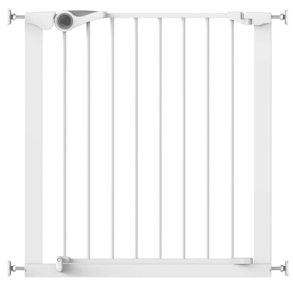 Noma Barrière de sécurité Easy Pressure Fit 75-82 cm Métal Blanc 93439