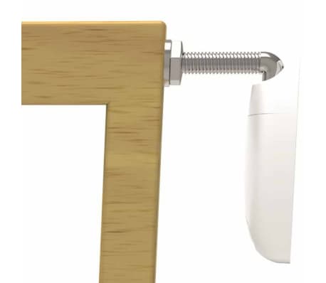 Noma Puerta de seguridad extensible 63,5-106 cm madera 93729