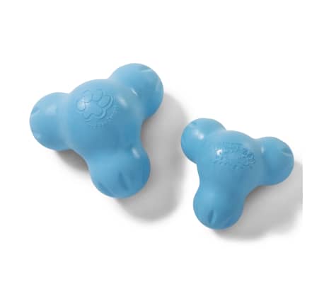 West Paw Jouet pour chiens avec Zogoflex Tux Aqua Bleu L