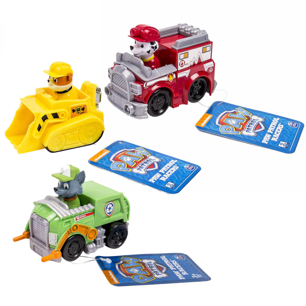 Afbeelding Paw Patrol Voertuigenset Rescue Racers 1 3-delig 6024058 door Vidaxl.nl