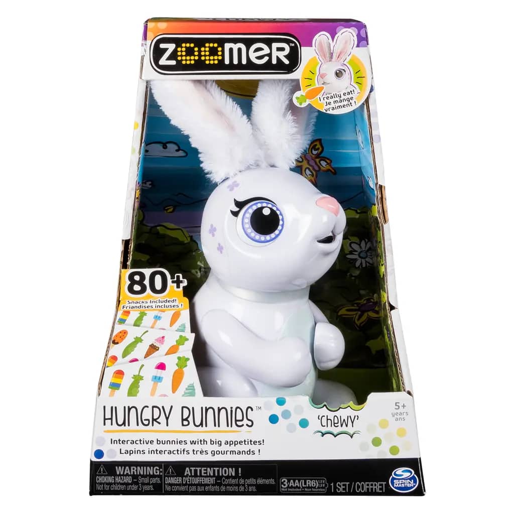 Zoomer Hungry Bunny - Chewy (white)