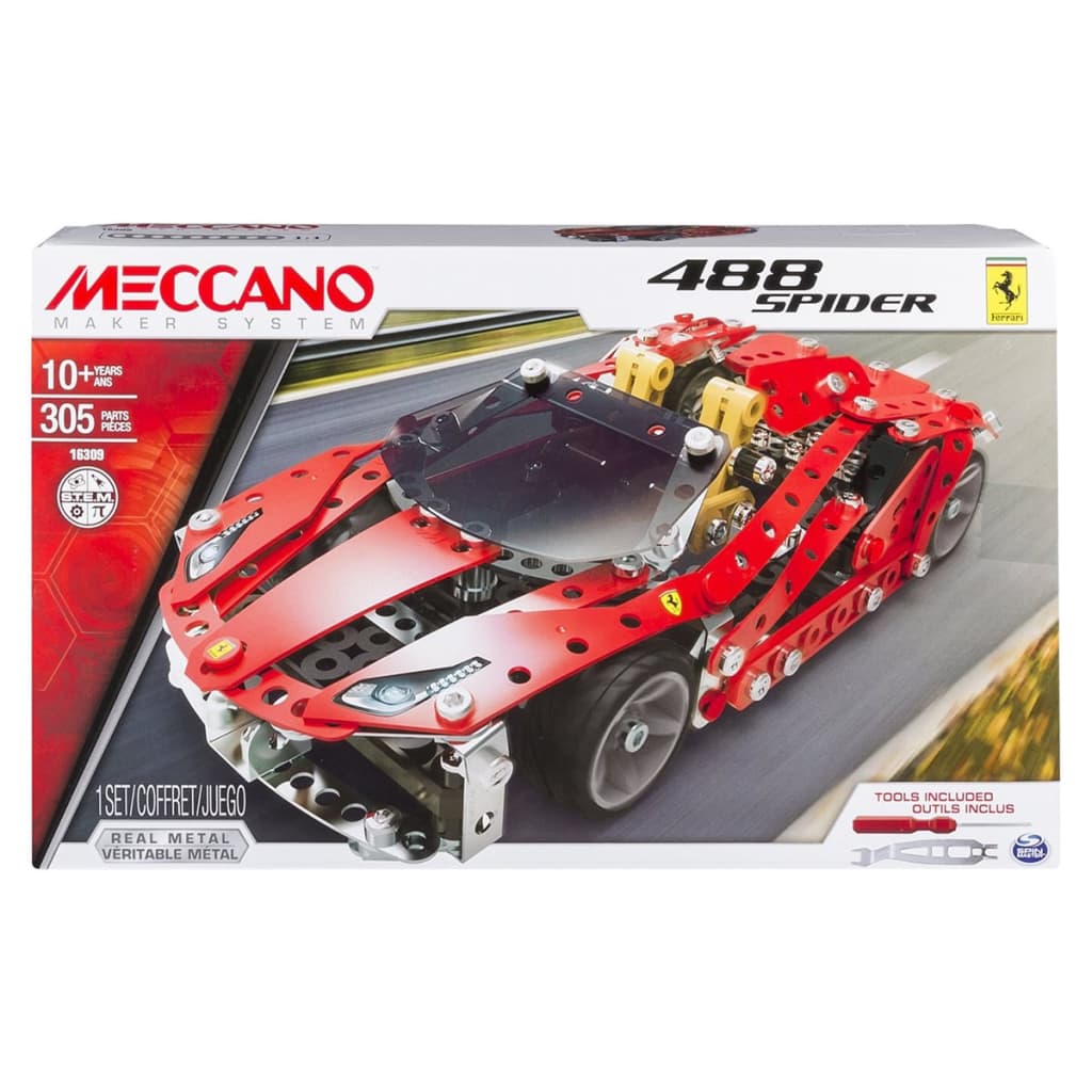 VidaXL - Meccano Ferrari 488 Spider speelgoedauto 6028974