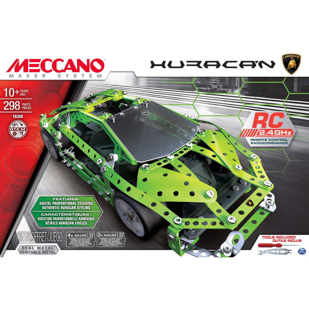 Meccano Lamborghini Huracan radiografisch bestuurbare auto