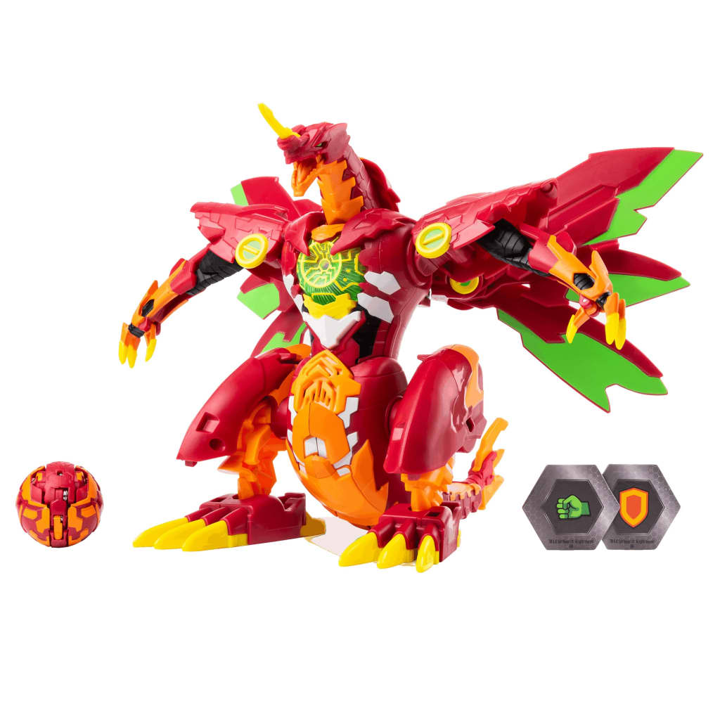 

Bakugan Dragonoid Maximus oranje en rood