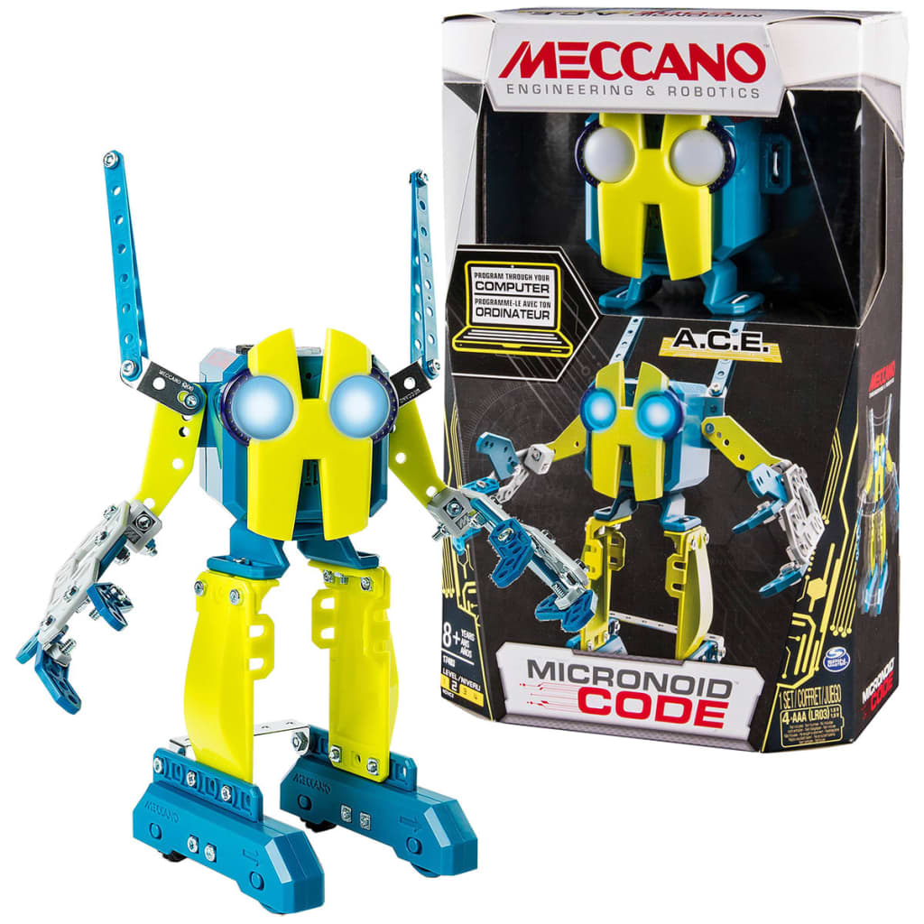 

Meccano Persoonlijke robot MicroNoid Code A.C.E. geel 6040125