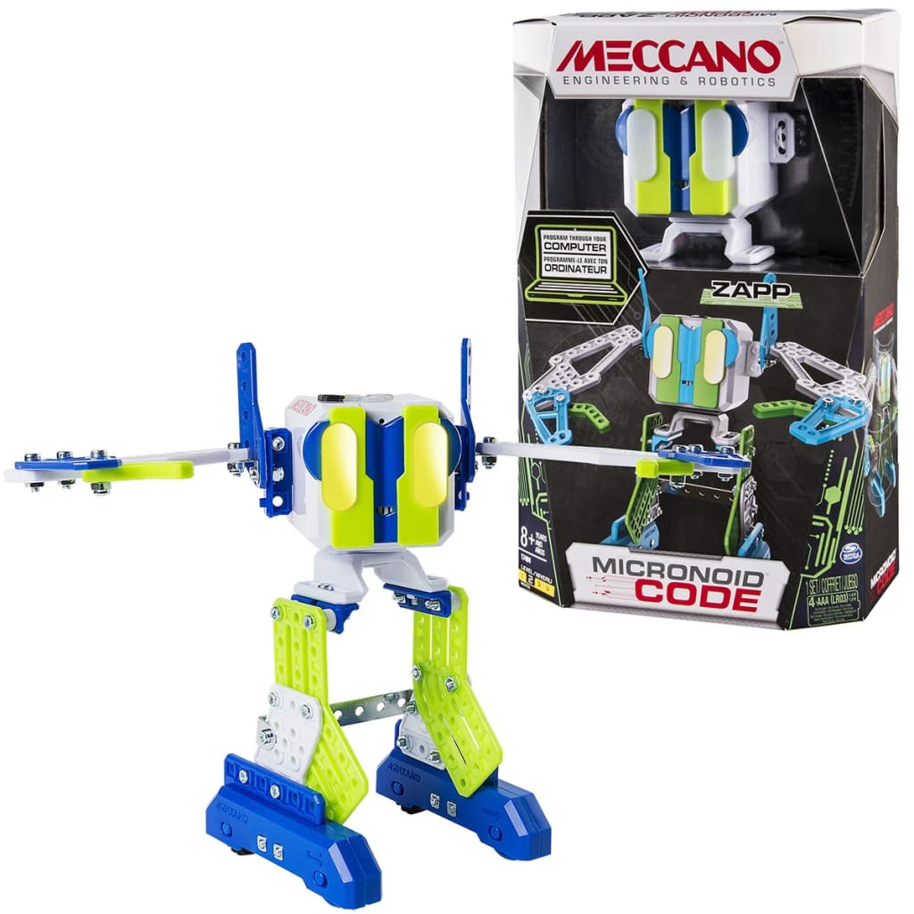 Afbeelding Meccano Personal Robot Micronoid Code Zapp groen 6040126 door Vidaxl.nl