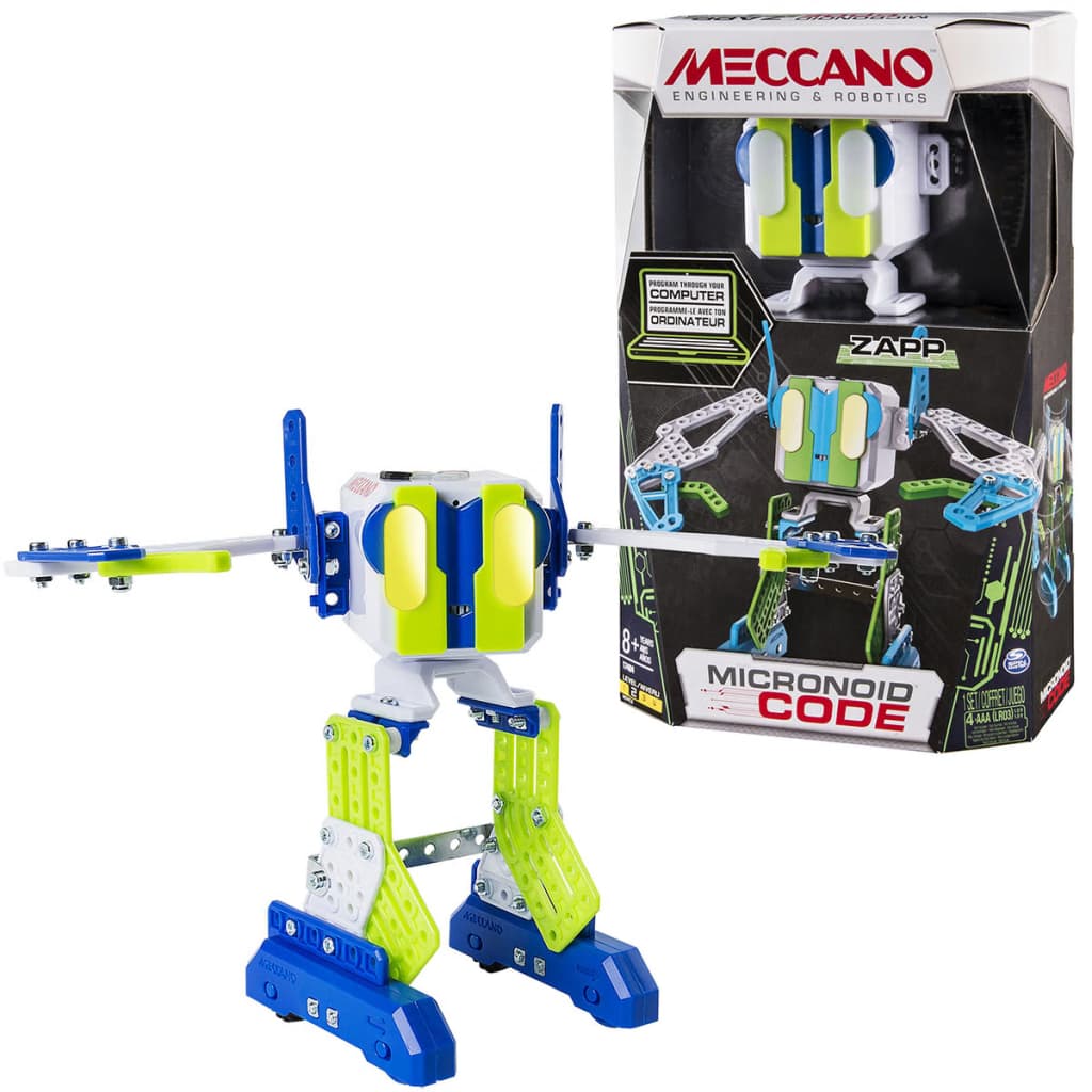 VidaXL - Meccano Personal Robot Micronoid Code Zapp groen 6040126