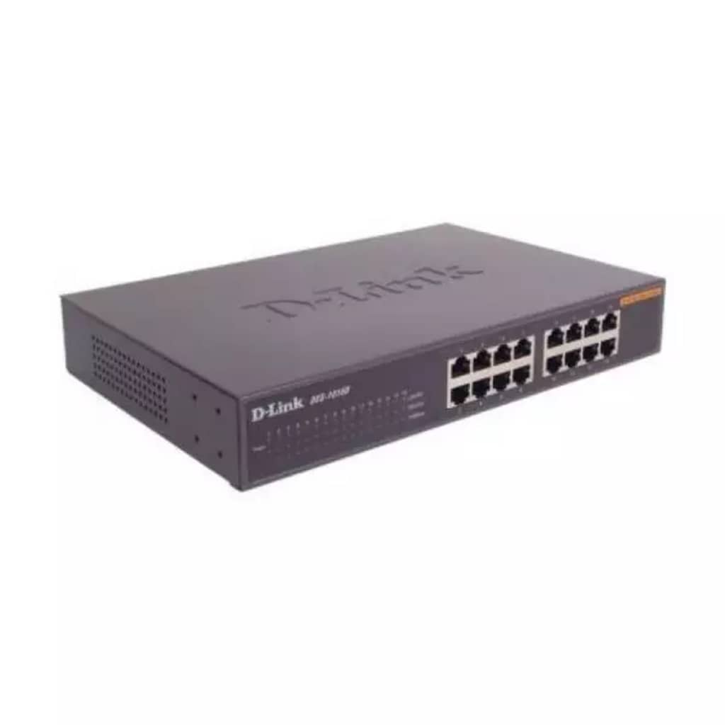 D-Link Schakelaar DES-1016D 16 p 10 / 100 Mbps Zwart