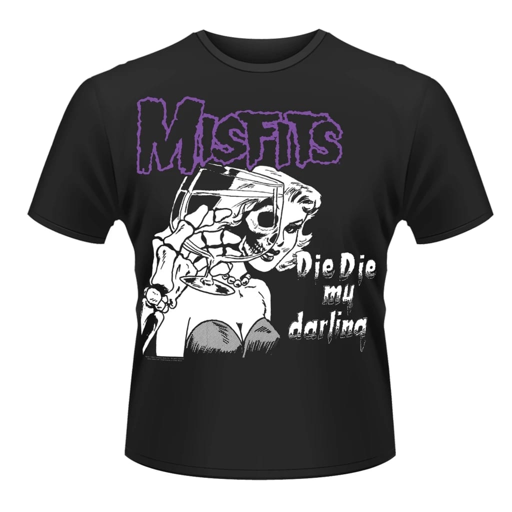 Afbeelding Misfits DIE DIE MY DARLING T-Shirt door Vidaxl.nl