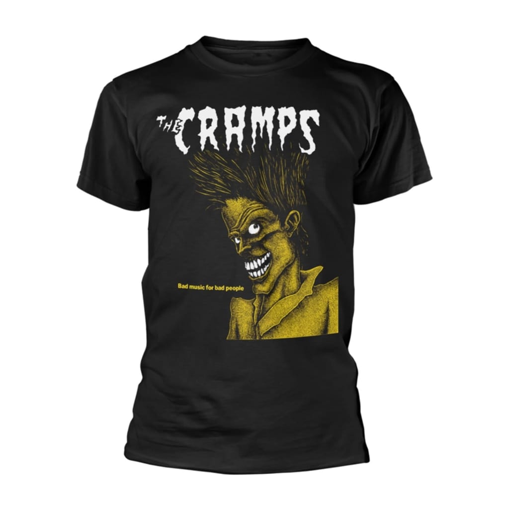 Rockshirts Cramps, The Bad Music For Bad People (Black) T-Shirt