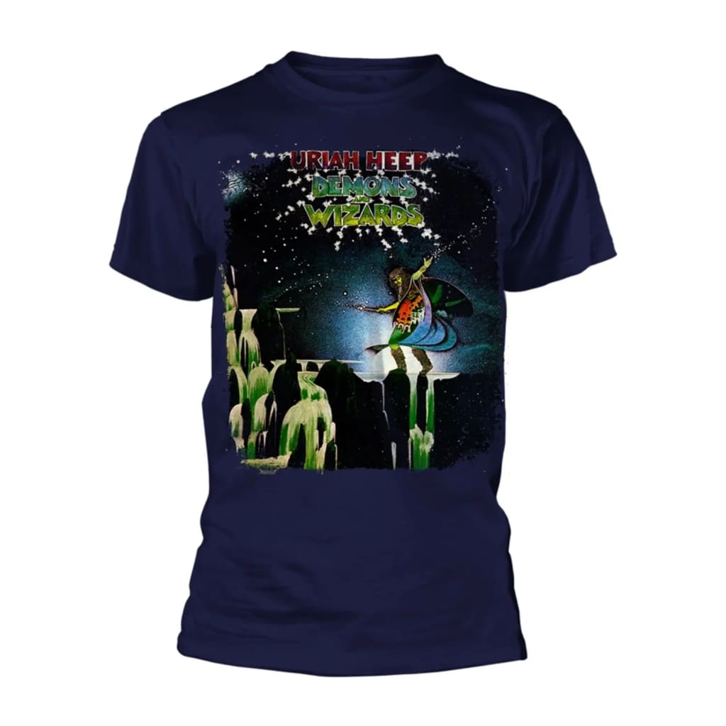 URIAH HEEP Demons And Wizards (Navy) T-Shirt