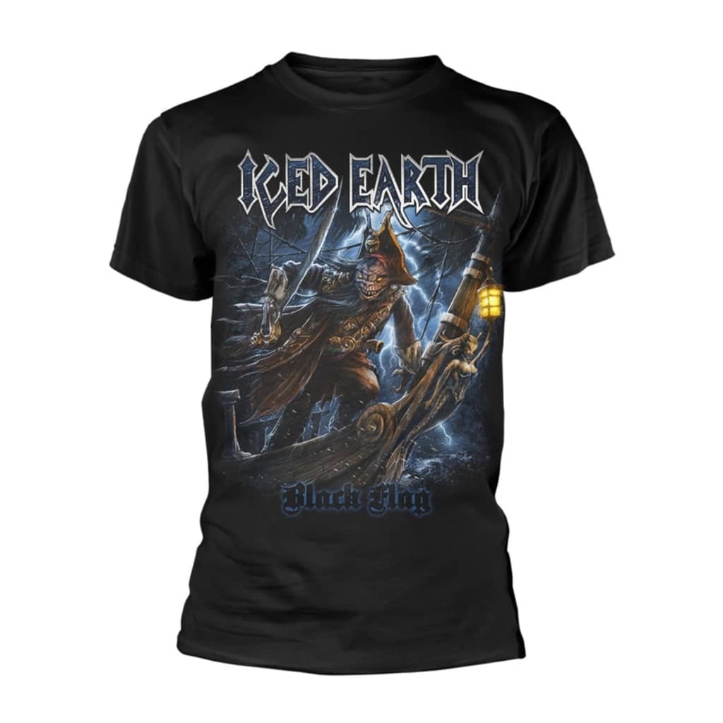 Rockshirts Iced Earth Black Flag T-Shirt
