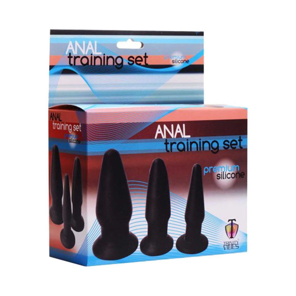 Not Specified Trinity Vibes Siliconen Butt Plug Kit Zwart huismerk kopen in de aanbieding