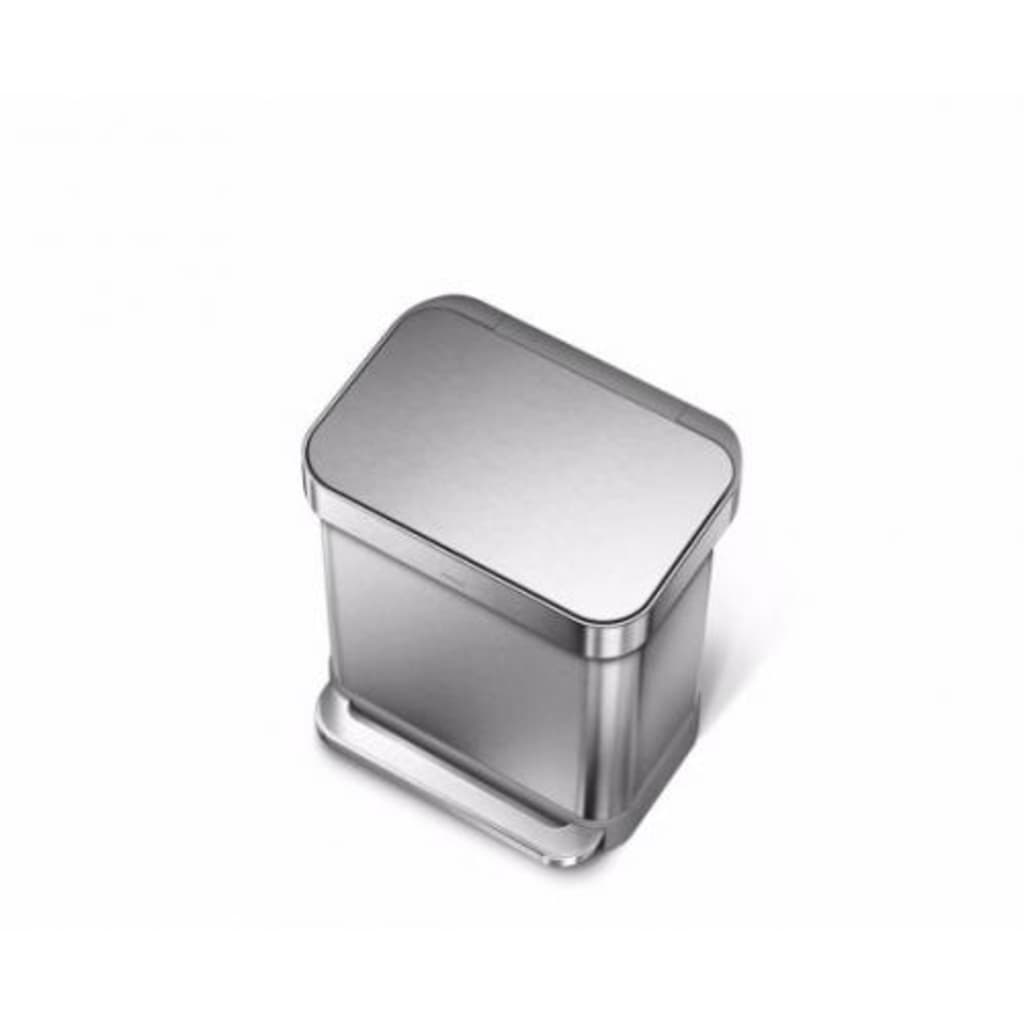 Simplehuman Afvalemmer Rectangular Rvs Incl Liner Pocket 30 L simplehuman kopen in de aanbieding