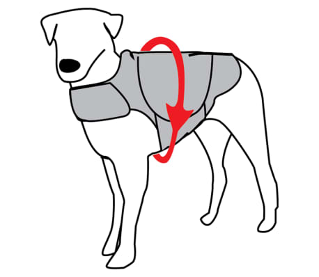 ThunderShirt Anti-angstshirt voor honden grijs L 2017
