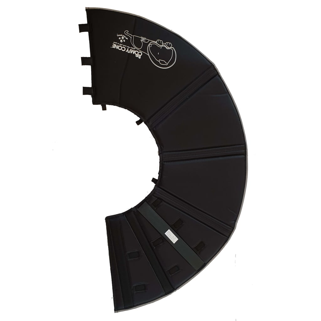 All Four Paws E-halsband Comfy Cone S lang 20 cm zwart