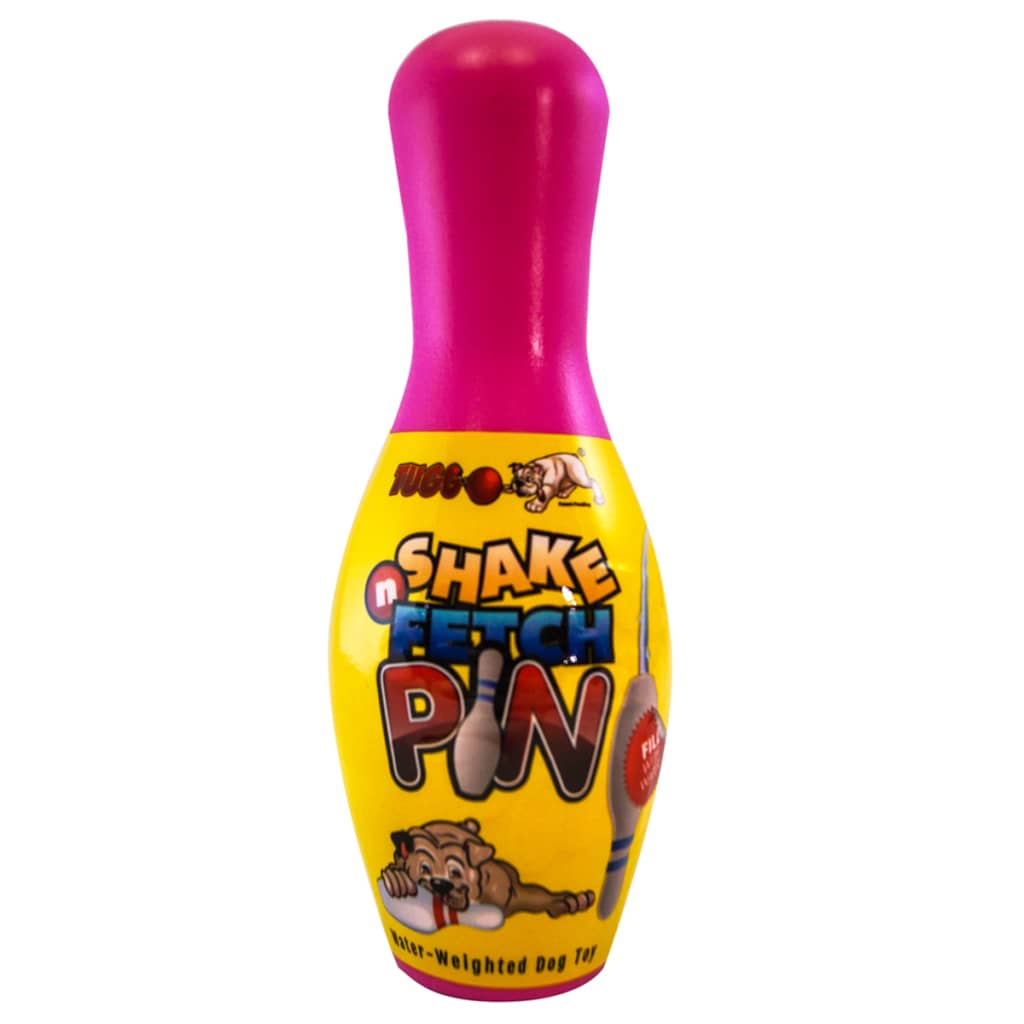 Tuggo Hondenspeelgoed bowlingkegel Shake N Fetch roze maat S 17628