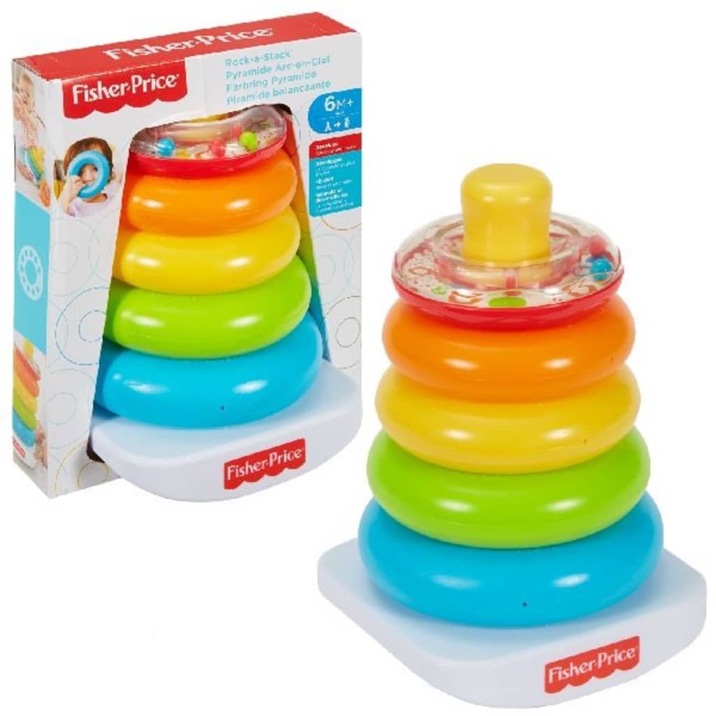 Afbeelding Fisher Price Kleurenringpiramide door Vidaxl.nl