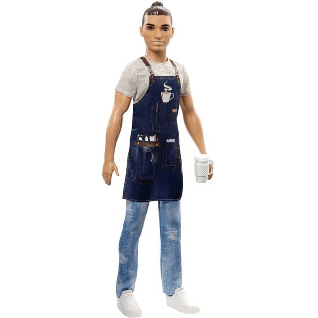 Afbeelding Barbie Fashionistas: ken barista 29 cm door Vidaxl.nl