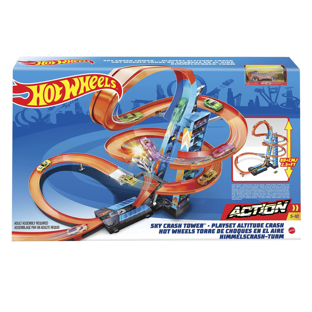 

Hot Wheels Speelset Sky Crash Tower Action