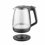 Herzberg HG-5054; Waterkoker met glas 1.7L Rood